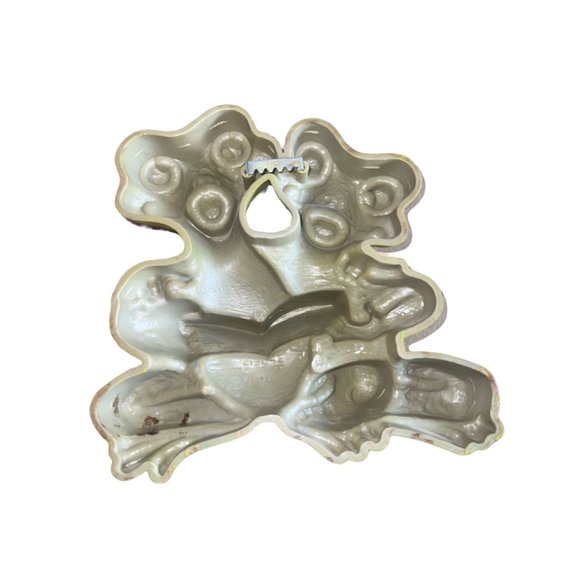 Vintage‎ Burwood Plastic Reading Frogs Hanging Decor - Reading, Frogs, Library - Picture 4 of 9
